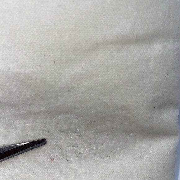 Pottery Barn Ben Velvet Christmas Stocking Holiday Monogrammed Red Cream 19 in - Picture 4 of 12